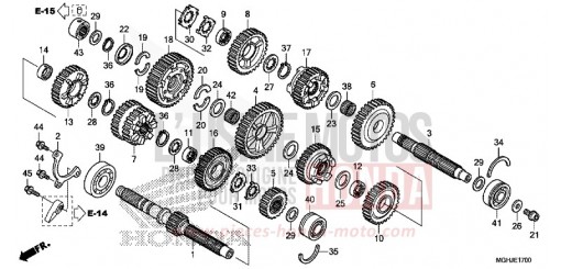 TRANSMISSION (VFR1200X/XA/XL) VFR1200XJ de 2018